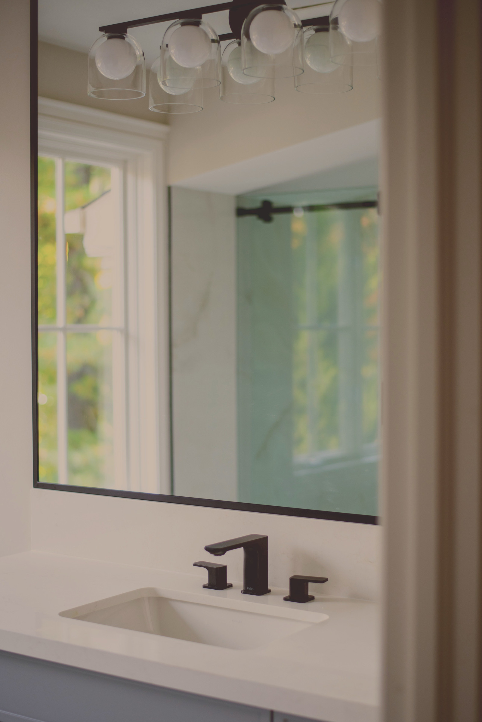 Bathroom vanity detail — Mississauga — Studio Kimi Interior