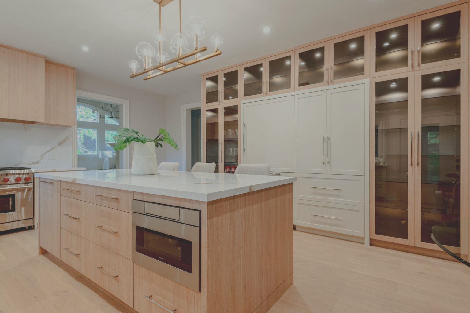 Duncan kitchen island and range, Oakville