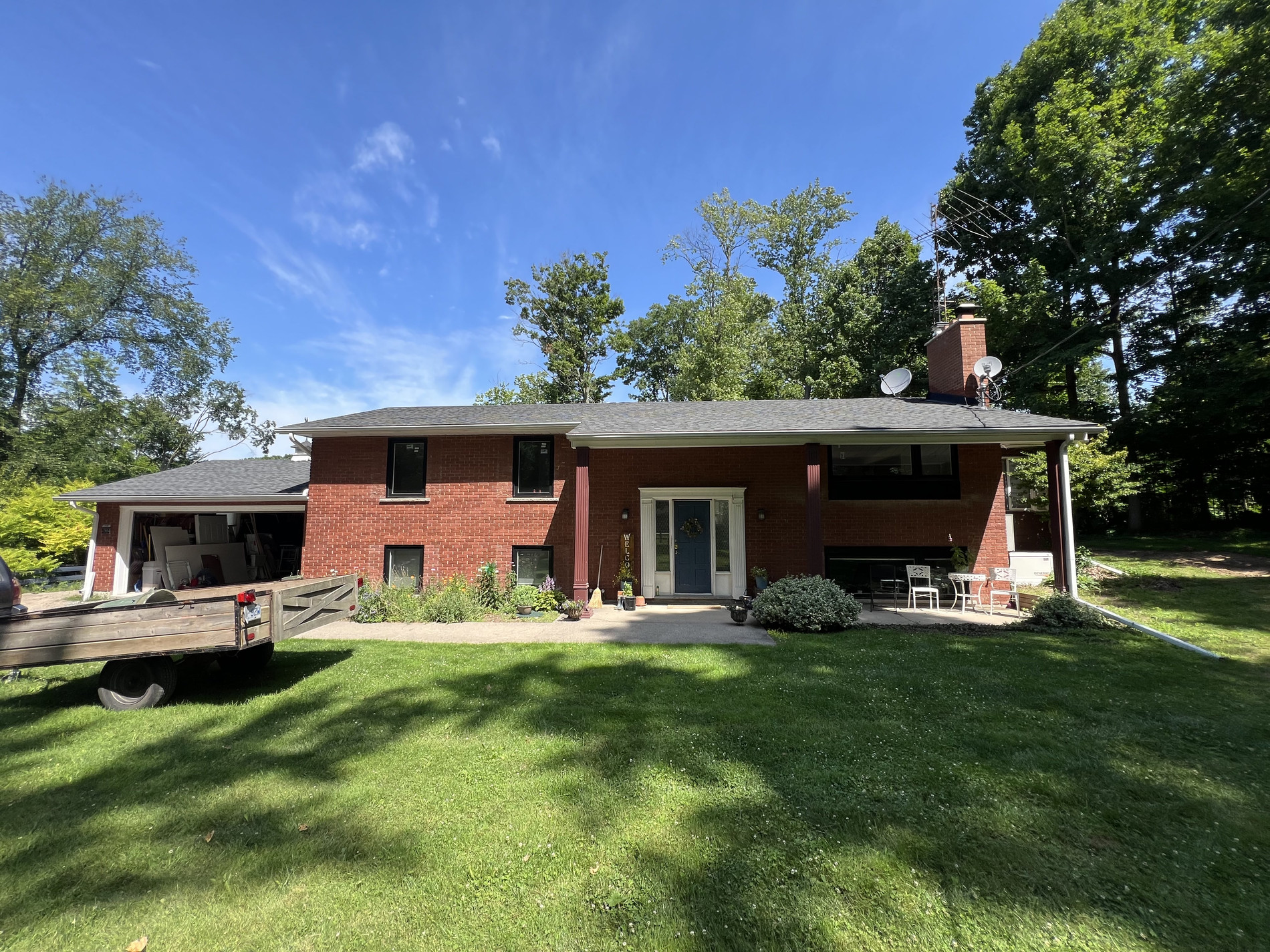 The original red-brick front
