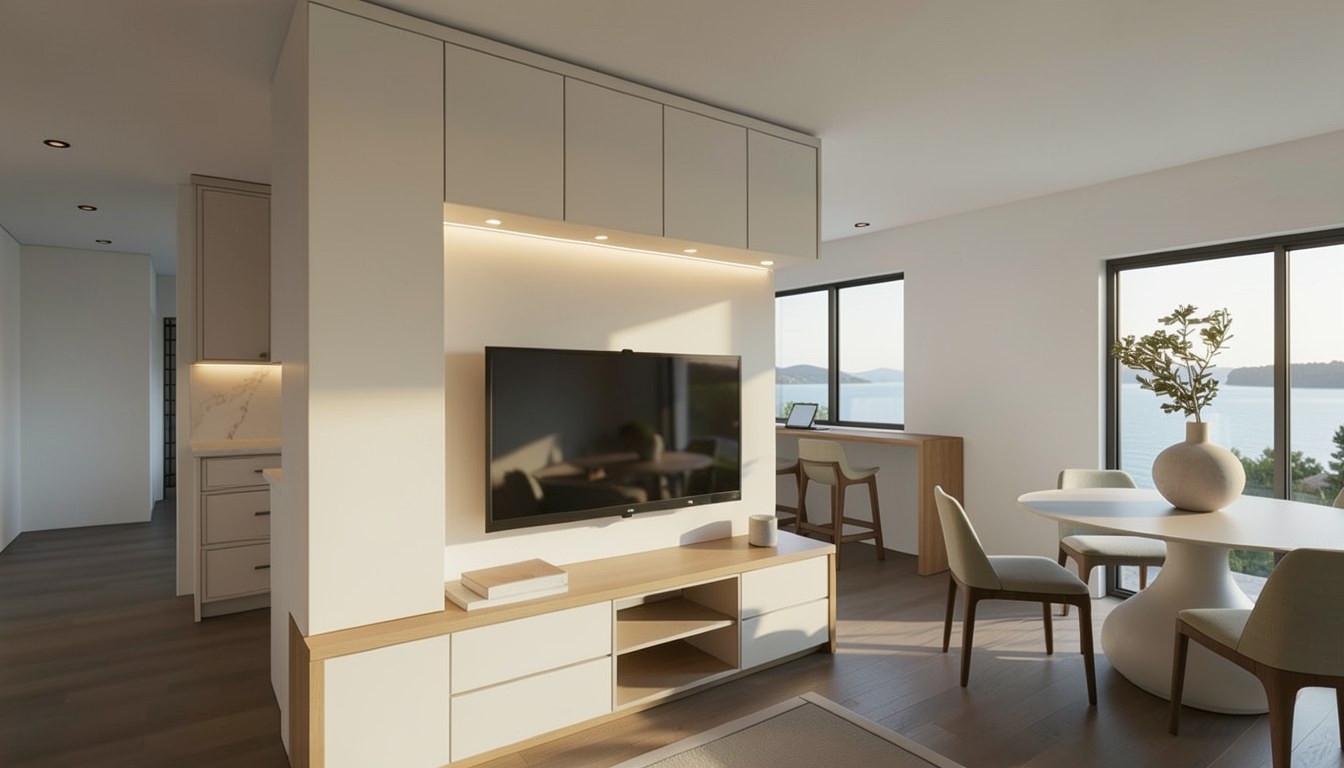 Ports Hotel two-bedroom suite living room — Studio Kimi