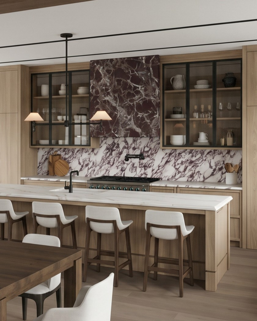 Sixth Lane dining area off the kitchen — Studio Kimi interior design in Milton