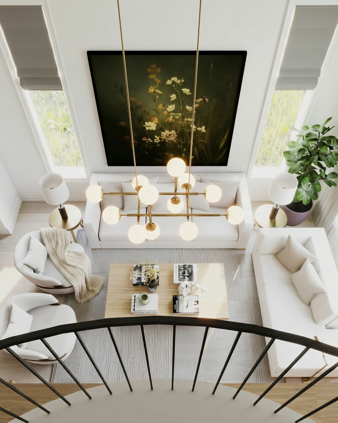 Living area from above