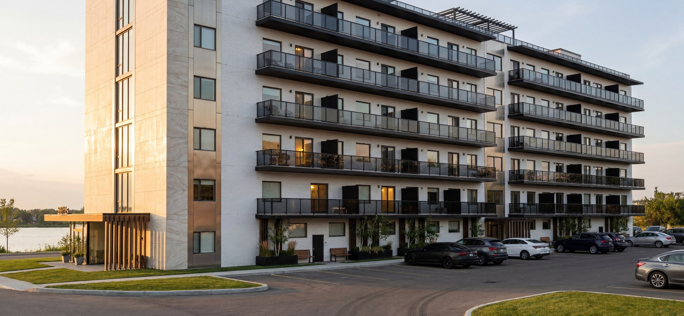 The mixed-use building by day — Studio Kimi